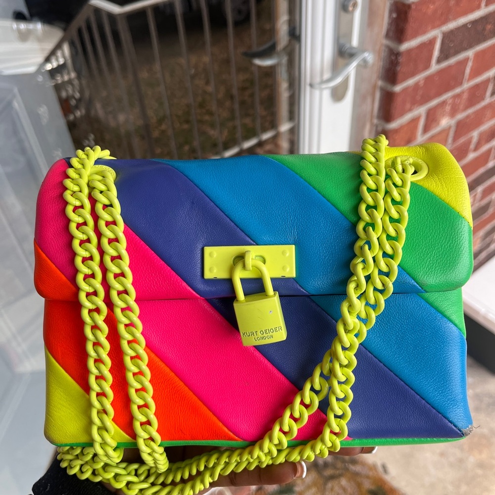 Kurt Geiger Multicolor Quilted Shoulder Bag